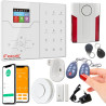 Alarme pour Appartement Connectée Sans Abonnement - Sécurité Incendie Maison Intelligente sans Fil 4G - Fréquence 433 MHz